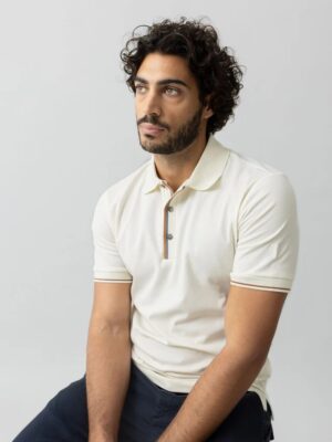 Mos Mosh Harvey Polo SS T-Shirt-Off White