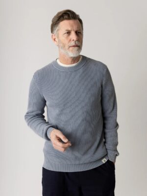 Mos Mosh Royce Crew Neck Knit -Flint Stone