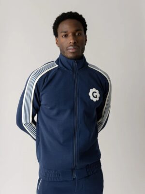 Mos Mosh Bridge Zip Cardigan Sweat - Navy