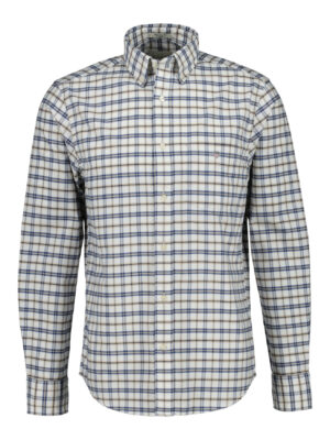 Gant Regular Fit Classic Oxford Check Shirt - Vintage Blue