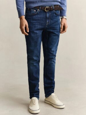 Gant Slim Jeans- Mid Blue Worn In 971