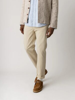 Mos Mosh Andy Soft Twill Pants - Ecru