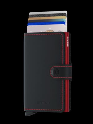 Secrid Miniwallet - Matte Black and Red