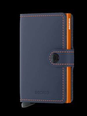Secrid Miniwallet - Matte Nightblue and Orange