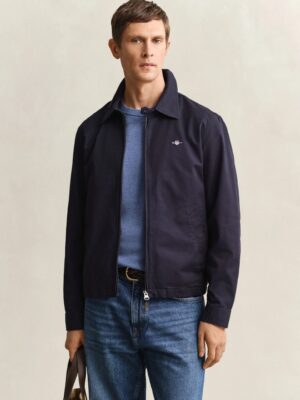 Gant Cotton Windcheater Jacket- Evening Blue