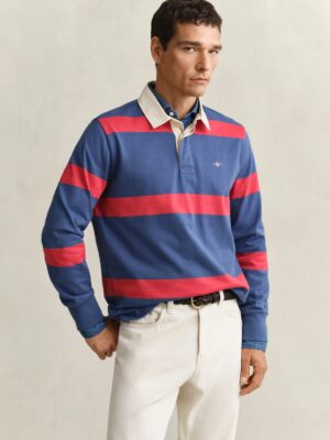 Gant Striped Rugger - Vintage Blue