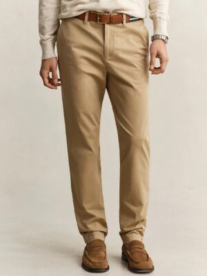 Gant Slim Fit Classic Chino - Dark Khaki
