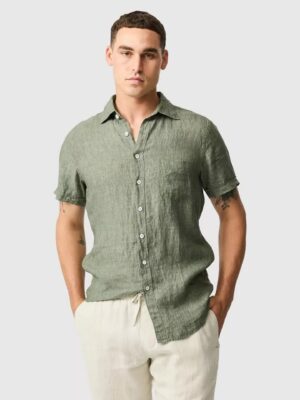 Rodd & Gunn Palm Beach Linen Shirt-Ash