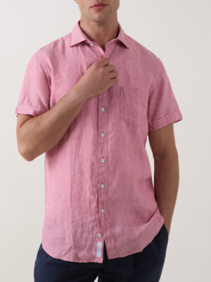 Rodd & Gunn Palm Beach Linen Shirt-Orchid